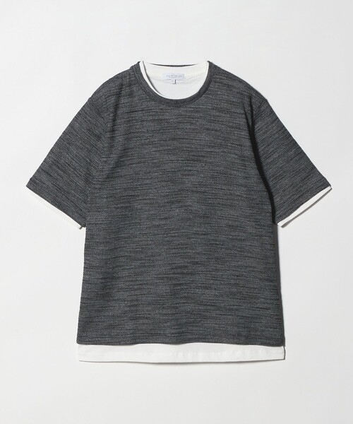 A DAY IN THE LIFE UNITED ARROWS(アデイインザライフユナイテッドアローズ)の「ライト ドビーワッフル レイヤードカットソー<A DAY IN THE LIFE>(Tシャツ/カットソー・メンズ・ダークグレー/ネイビー/ライトブルー・M/L)」の2枚目の写真