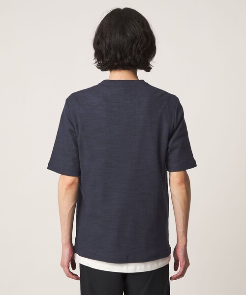 A DAY IN THE LIFE UNITED ARROWS(アデイインザライフユナイテッドアローズ)の「ライト ドビーワッフル レイヤードカットソー<A DAY IN THE LIFE>(Tシャツ/カットソー・メンズ・ダークグレー/ネイビー/ライトブルー・M/L)」の9枚目の写真