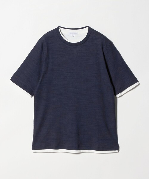 A DAY IN THE LIFE UNITED ARROWS(アデイインザライフユナイテッドアローズ)の「ライト ドビーワッフル レイヤードカットソー<A DAY IN THE LIFE>(Tシャツ/カットソー・メンズ・ダークグレー/ネイビー/ライトブルー・M/L)」の13枚目の写真