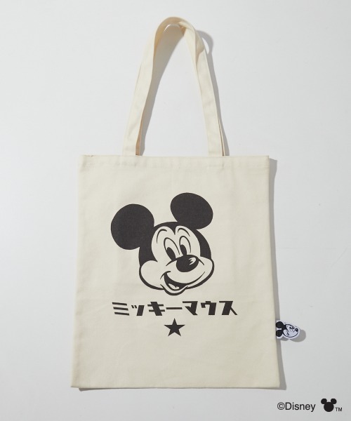Disney(ディズニー)の「ミッキーマウス/トートバッグ GEVS.(トートバッグ・レディース・ピンク/アイボリー/ブラック/ブルー・FREE)」の2枚目の写真