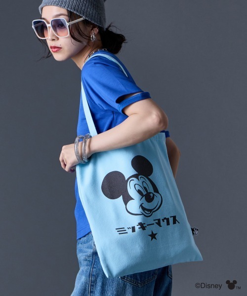 Disney(ディズニー)の「ミッキーマウス/トートバッグ GEVS.(トートバッグ・レディース・ピンク/アイボリー/ブラック/ブルー・FREE)」の16枚目の写真