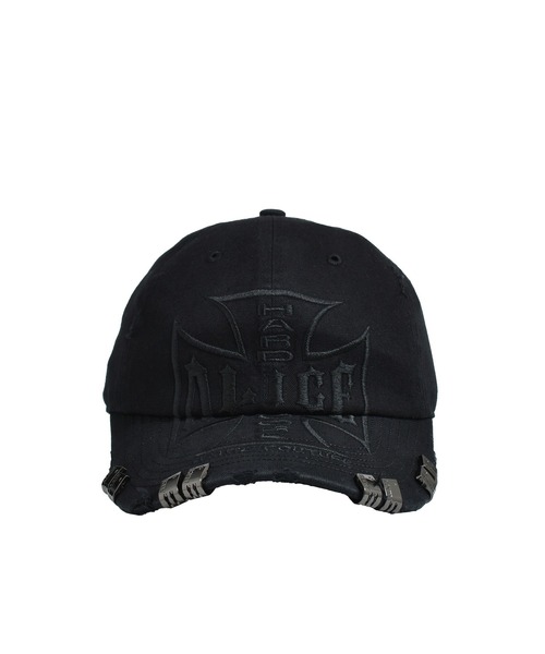 帽子 ALICE HOLLYWOOD MOTO COUTURE CAP BLACK MOTO COUTURE CAP（キャップ）｜ALICE HOLLYWOOD（アリスハリウッド