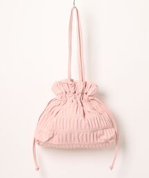 an meets zakka（アンミツザッカ）の「an meets zakka プリーツ巾着ハンドバッグ（ハンドバッグ）」