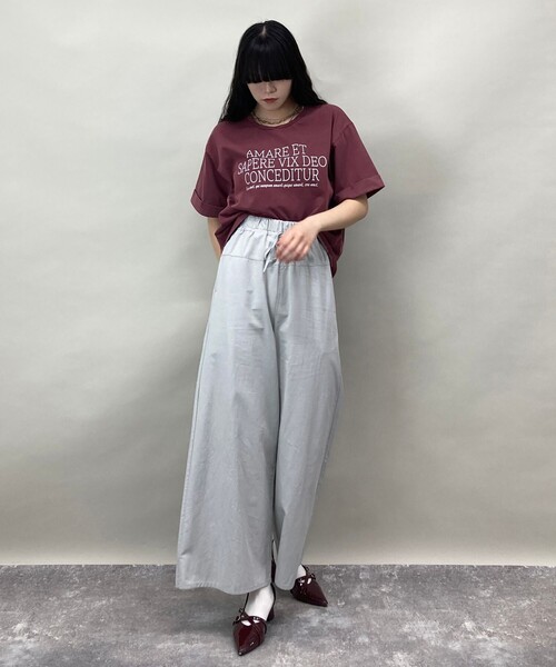 ZELDA(ゼルダ)の「【ZELDA】ヴィンテージライクロゴTシャツ(Tシャツ/カットソー・レディース・ブラック/ブルー/ボルドー・FREE)」の4枚目の写真