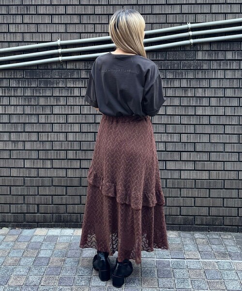ZELDA(ゼルダ)の「【ZELDA】ヴィンテージライクロゴTシャツ(Tシャツ/カットソー・レディース・ブラック/ブルー/ボルドー・FREE)」の10枚目の写真