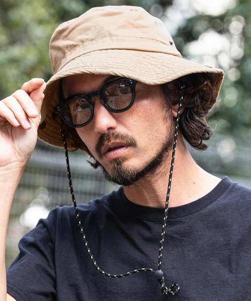 CAMBIO(カンビオ)の「mko13597-INSECT SHIELD Safari Hat サファリハット(NF-261-BO002)(ハット・メンズ・ベージュ/チャコールグレー/ブラック・M/L)」の1枚目の写真