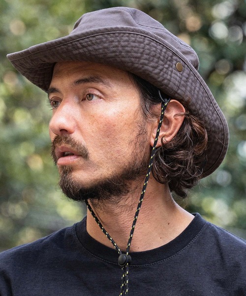 CAMBIO(カンビオ)の「mko13597-INSECT SHIELD Safari Hat サファリハット(NF-261-BO002)(ハット・メンズ・ベージュ/チャコールグレー/ブラック・M/L)」の3枚目の写真