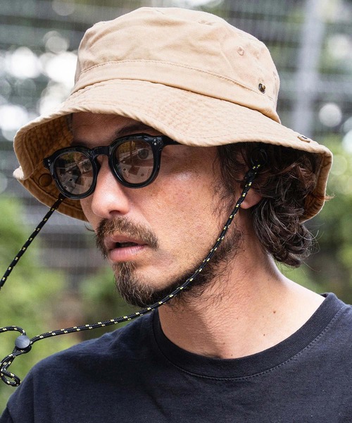 CAMBIO(カンビオ)の「mko13597-INSECT SHIELD Safari Hat サファリハット(NF-261-BO002)(ハット・メンズ・ベージュ/チャコールグレー/ブラック・M/L)」の20枚目の写真