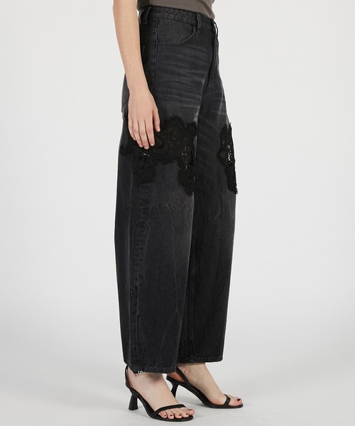PRANK PROJECT(プランクプロジェクト)の「【Pre-Order】レースエンブロイダリーデニム / Lace Embroidery Denim(デニムパンツ・レディース・ブルー/ブラック・34/36/38)」の13枚目の写真