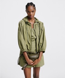 ARMANI EXCHANGE（アルマーニエクスチェンジ）の「【A|X アルマーニ エクスチェンジ】IA シャイニーナイロン フーデッドブルゾンジャケット（ナイロンジャケット）」