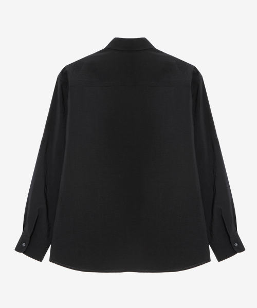 MINDBRIDGE（マインドブリッジ）の「[COUTURE]ブラックオーバーサイズシャツ（シャツ/ブラウス・メンズ・ブラック・95/100/105/110）」の4枚目の写真
