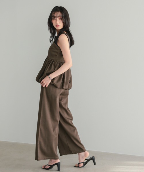 itto...（イット）の「バルーンキャミソール+パンツセットアップ2点セット（セットアップ・レディース・ブラック/グレイッシュベージュ/ブラウン/チャコール・M）」の19枚目の写真