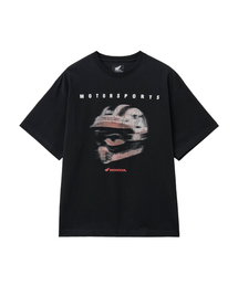 HONDA MOTORCYCLE（ホンダモーターサイクル）の「Motorsports Helmet Short Sleeve Black（Tシャツ/カットソー）」