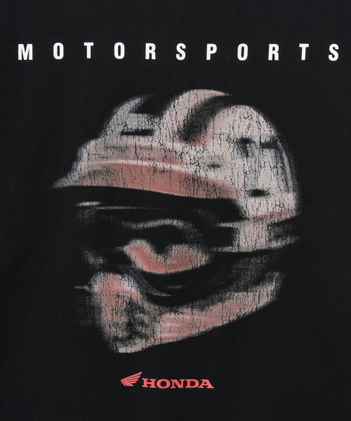 PHYPS MOTORCYCLE(フィップスモーターサイクル)の「Motorsports Helmet Short Sleeve Black(Tシャツ/カットソー・レディース・その他・SMALL/MEDIUM/LARGE/X-LARGE)」の4枚目の写真