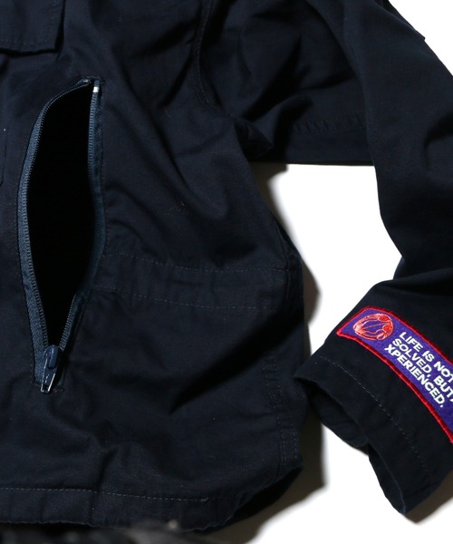 NATAL DESIGN（ネイタルデザイン）の「DECK SMOCK JACKET（ミリタリージャケット・メンズ・ブラック/ネイビー・MEDIUM/LARGE/X-LARGE）」の9枚目の写真