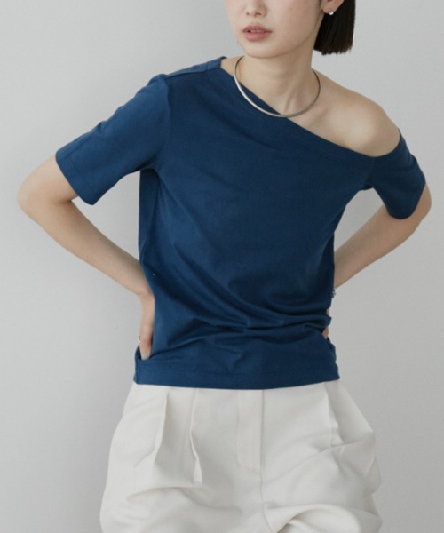 Aunt Marie's(アントマリーズ)の「アシメTシャツ(Tシャツ/カットソー・レディース・グレー/ネイビー/ブラック・FREE)」の15枚目の写真