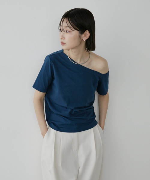 Aunt Marie's(アントマリーズ)の「アシメTシャツ(Tシャツ/カットソー・レディース・グレー/ネイビー/ブラック・FREE)」の21枚目の写真