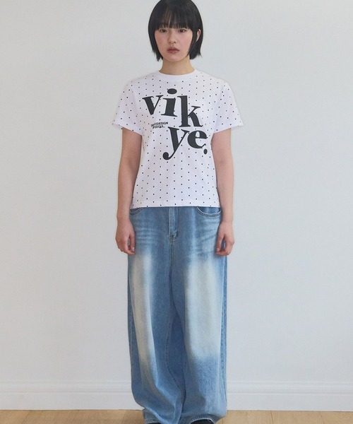 Video Jockey(ビデオジョッキー)の「VIDEO JOCKEY/VIKEY Tシャツ(Tシャツ/カットソー・レディース・カモフラージュ/ホワイト・X-SMALL)」の8枚目の写真