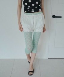 FEKETE（フェケテ）の「ribbon lace leggings / リボンレースレギンス（その他パンツ）」