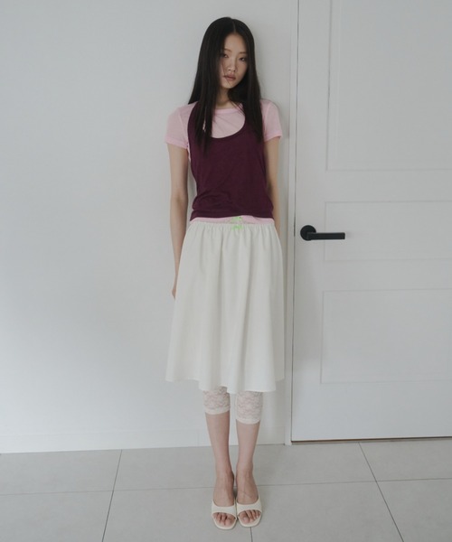 FEKETE(フェケテ)の「ribbon lace leggings / リボンレースレギンス(その他パンツ・レディース・ネイビー/アイボリー/ミント・MEDIUM/SMALL/LARGE)」の19枚目の写真