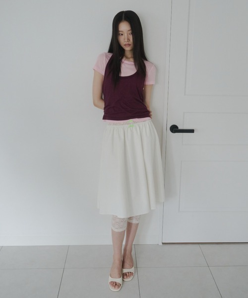 FEKETE(フェケテ)の「ribbon lace leggings / リボンレースレギンス(その他パンツ・レディース・ネイビー/アイボリー/ミント・MEDIUM/SMALL/LARGE)」の20枚目の写真