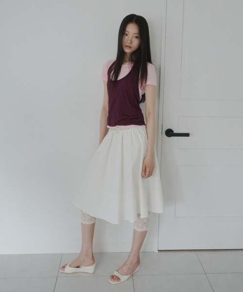 FEKETE(フェケテ)の「ribbon lace leggings / リボンレースレギンス(その他パンツ・レディース・ネイビー/アイボリー/ミント・MEDIUM/SMALL/LARGE)」の21枚目の写真