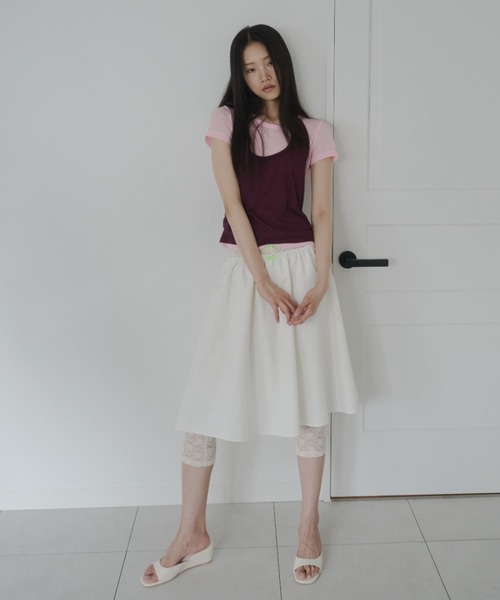 FEKETE(フェケテ)の「ribbon lace leggings / リボンレースレギンス(その他パンツ・レディース・ネイビー/アイボリー/ミント・MEDIUM/SMALL/LARGE)」の22枚目の写真