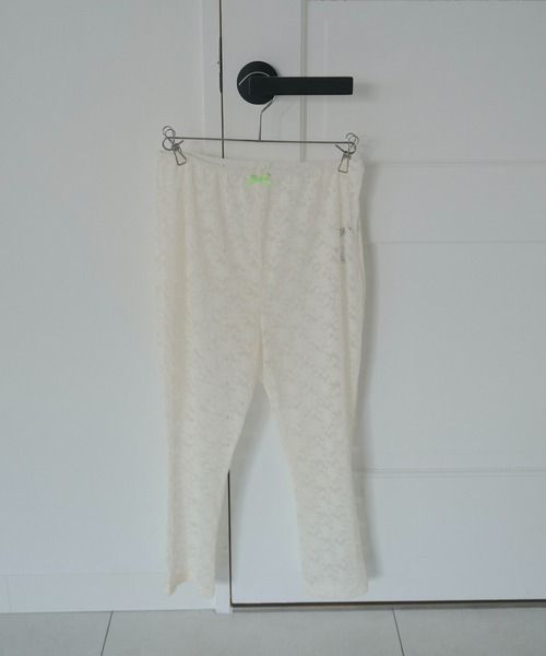 FEKETE(フェケテ)の「ribbon lace leggings / リボンレースレギンス(その他パンツ・レディース・ネイビー/アイボリー/ミント・MEDIUM/SMALL/LARGE)」の17枚目の写真