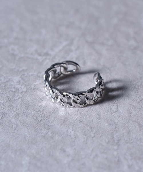 MAISON CLUB(メゾンクラブ)の「【MAISON CLUB】Urban Chain Motif Ring Silver925 KUN(リング・メンズ・シルバー・FREE)」の3枚目の写真