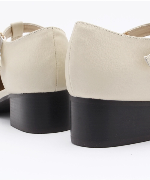 Heather（ヘザー）の「アンクルペタンコパンプス  711551（パンプス・レディース・アイボリー/ブラック/ヘザ－グレー・LARGE/MEDIUM）」の12枚目の写真