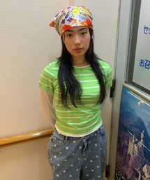 CANDY STRIPE LAYERED LONG SLEEVE_GREEN