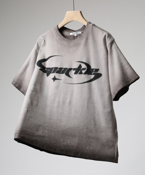 Jungle Storm(ジャングルストーム)の「JUNGLE STORM スプレー加工テレコTシャツ 半袖(Tシャツ/カットソー・メンズ・ホワイト/チャコール/ピンク・M/L)」の2枚目の写真