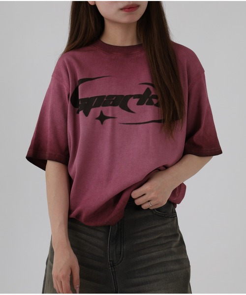 Jungle Storm(ジャングルストーム)の「JUNGLE STORM スプレー加工テレコTシャツ 半袖(Tシャツ/カットソー・メンズ・ホワイト/チャコール/ピンク・M/L)」の18枚目の写真