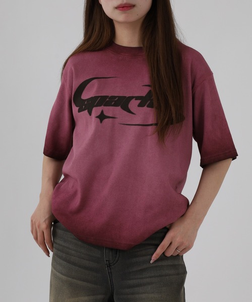 Jungle Storm(ジャングルストーム)の「JUNGLE STORM スプレー加工テレコTシャツ 半袖(Tシャツ/カットソー・メンズ・ホワイト/チャコール/ピンク・M/L)」の19枚目の写真
