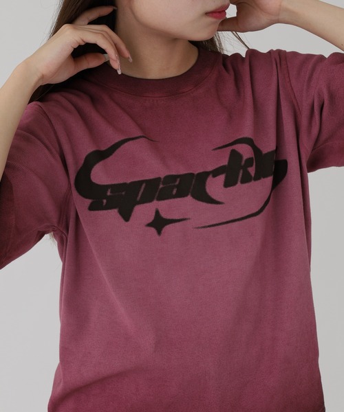 Jungle Storm(ジャングルストーム)の「JUNGLE STORM スプレー加工テレコTシャツ 半袖(Tシャツ/カットソー・メンズ・ホワイト/チャコール/ピンク・M/L)」の21枚目の写真