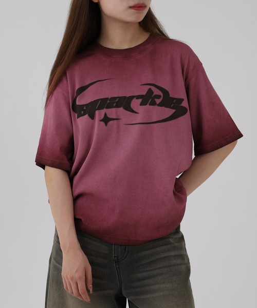 Jungle Storm(ジャングルストーム)の「JUNGLE STORM スプレー加工テレコTシャツ 半袖(Tシャツ/カットソー・メンズ・ホワイト/チャコール/ピンク・M/L)」の22枚目の写真