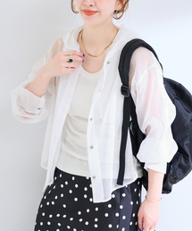 Simplicite（サンプリシテ）の「手洗い可 / フードシアーブルゾン（ブルゾン）」