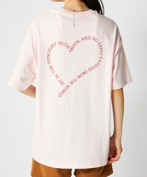 Ocean Pacific（オーシャンパシフィック）の「【OP:オーピー】レディースコットンTシャツ　バックプリント（Tシャツ/カットソー・レディース・ピンク/ホワイト/チャコールグレー・LARGE/X-LARGE/MEDIUM）」の3枚目の写真