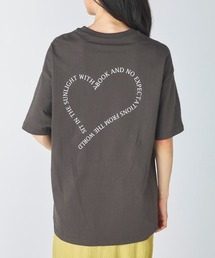 【OP:オーピー】レディースコットンTシャツ バックプリント