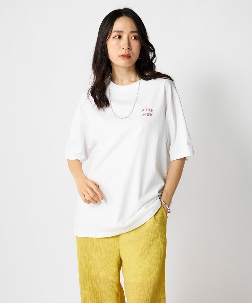Ocean Pacific（オーシャンパシフィック）の「【OP:オーピー】レディースコットンTシャツ　バックプリント（Tシャツ/カットソー・レディース・ピンク/ホワイト/チャコールグレー・LARGE/X-LARGE/MEDIUM）」の21枚目の写真
