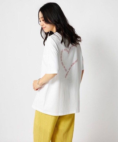Ocean Pacific（オーシャンパシフィック）の「【OP:オーピー】レディースコットンTシャツ　バックプリント（Tシャツ/カットソー・レディース・ピンク/ホワイト/チャコールグレー・LARGE/X-LARGE/MEDIUM）」の22枚目の写真