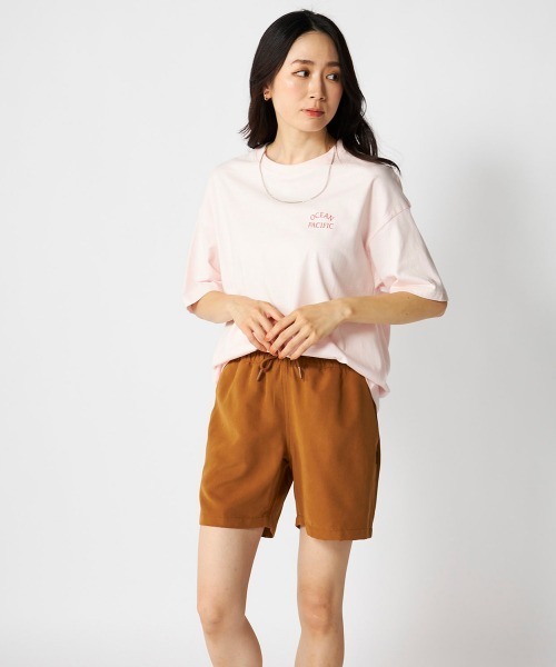 Ocean Pacific（オーシャンパシフィック）の「【OP:オーピー】レディースコットンTシャツ　バックプリント（Tシャツ/カットソー・レディース・ピンク/ホワイト/チャコールグレー・LARGE/X-LARGE/MEDIUM）」の4枚目の写真