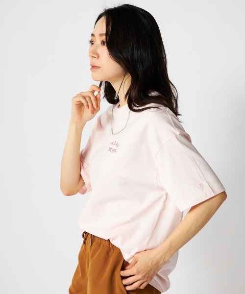 Ocean Pacific（オーシャンパシフィック）の「【OP:オーピー】レディースコットンTシャツ　バックプリント（Tシャツ/カットソー・レディース・ピンク/ホワイト/チャコールグレー・LARGE/X-LARGE/MEDIUM）」の8枚目の写真