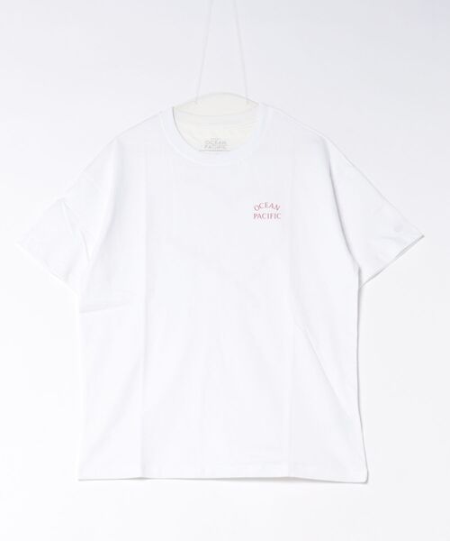 Ocean Pacific（オーシャンパシフィック）の「【OP:オーピー】レディースコットンTシャツ　バックプリント（Tシャツ/カットソー・レディース・ピンク/ホワイト/チャコールグレー・LARGE/X-LARGE/MEDIUM）」の13枚目の写真