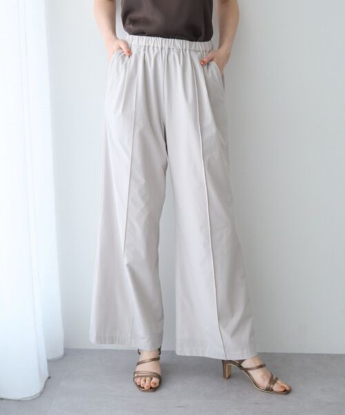 YECCA VECCA（イェッカヴェッカ）の「【適ON】イージーワイドパンツ【セットアップ対応】（その他パンツ・レディース・ブラック/ライトベージュ・FREE）」の3枚目の写真