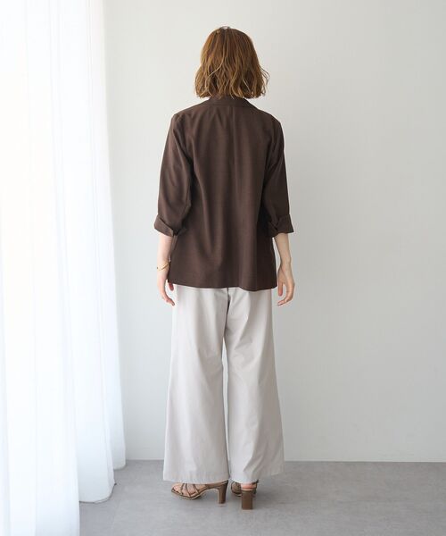 YECCA VECCA（イェッカヴェッカ）の「【適ON】イージーワイドパンツ【セットアップ対応】（その他パンツ・レディース・ブラック/ライトベージュ・FREE）」の13枚目の写真