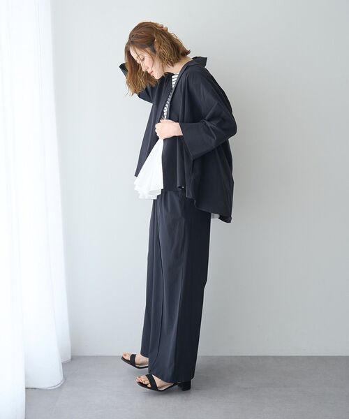 YECCA VECCA（イェッカヴェッカ）の「【適ON】イージーワイドパンツ【セットアップ対応】（その他パンツ・レディース・ブラック/ライトベージュ・FREE）」の18枚目の写真