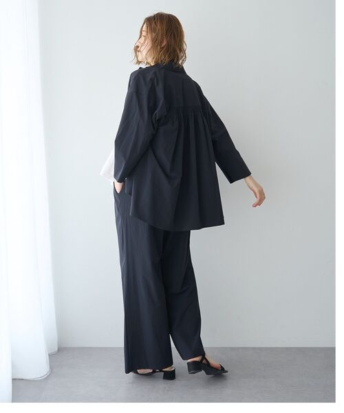 YECCA VECCA（イェッカヴェッカ）の「【適ON】イージーワイドパンツ【セットアップ対応】（その他パンツ・レディース・ブラック/ライトベージュ・FREE）」の19枚目の写真