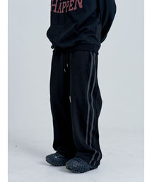 INEXCIS（イネクシス）の「リフレクトワイドパンツ (ブラック)（スウェットパンツ）」