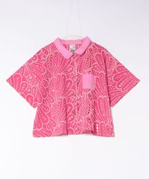 カットワークコットン ハーフシャツ W